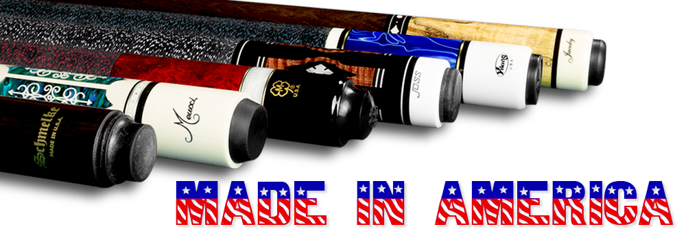 Pool cues made in the USA