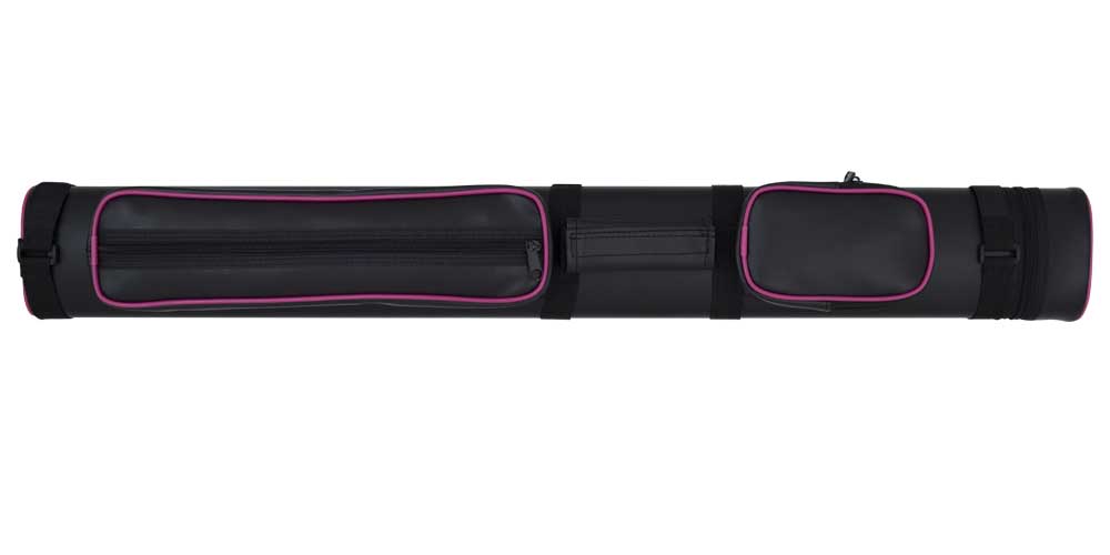 Action ACP22 Piping Series Oval Billiards Pool Cue Stick Case Black/Pink 