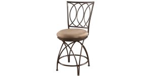 Big and Tall Metal Crossed Legs Counter Stool