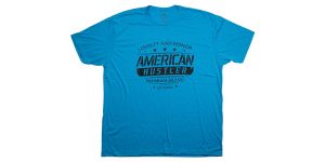 American Hustler Blue Loyalty and Honor T-Shirt