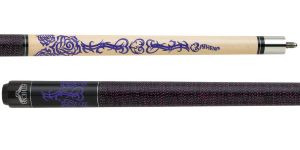 Athena ATH31 Purple Rose and heart Tribal Pool Cue