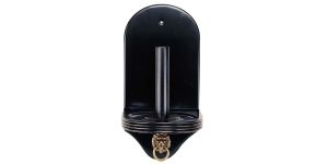 Deluxe Cone Chalk Holder with Lion Ring Hook - Midnight Stain