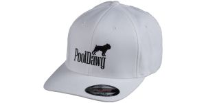 PoolDawg Logo White Baseball Hat