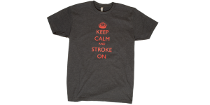 Keep Calm and Stroke On - Mens - Charcoal