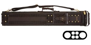 Elite 2 Butt 4 Shaft Brown Leather Case