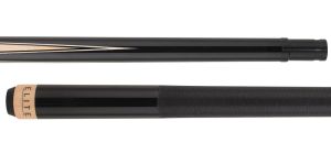 Elite EP36 Black with four Birdseye maple, and black stained veneer points Pool Cue
