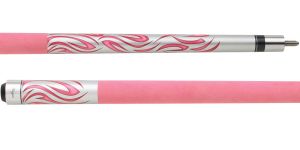 Players F2780 Orion silver Kandy with pink tribal flames Pool Cue