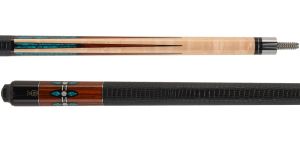 McDermott G606 Birdseye Maple with 6 turquoise & cocobolo points Pool Cue 