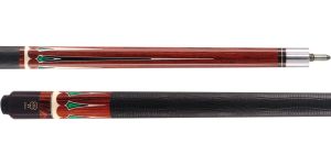 McDermott G706 Cocobolo with synthetic Ivory, ebony and malachite drops Pool Cue