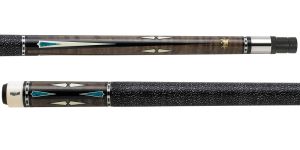 Griffin GR05 gray stained with turquoise overlays Pool Cue