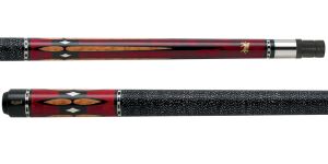 Griffin GR21 Burgundy with Maple and Black points with  White Diamonds Pool Cue