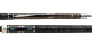 Griffin GR05 gray stained with turquoise overlays Pool Cue