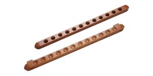 Two Piece 12 Cue Wall Rack with Holes