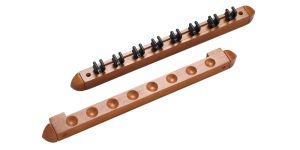 8 Cue Wall Rack 2 Piece with Clips