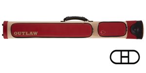 Outlaw OLX22 2 Butts 2 Shafts Hard Case - Red