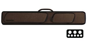 New 3 X 5 Hard Pool Cue Billiard Stick Carrying Case Black 1/2 