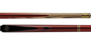 riley RIL07 red stain with ebony splices snooker cue