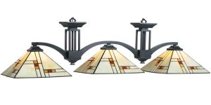 Brooklyn Stained Glass Modern Pool Table Lights