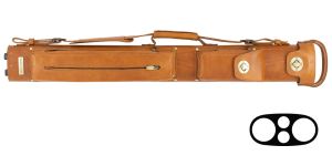 Tango Pampa Tan 2 Butt 2 Shaft Leather Cue Case