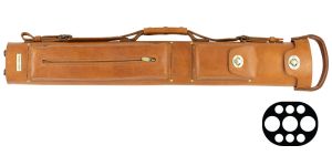 Tango Pampa Tan 3 Butt 6 Shaft Leather Cue Case