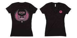 Athena Logo Black T-Shirt 