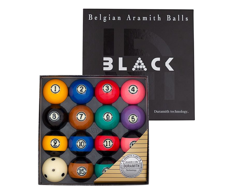 NEW Aramith Black Tournament Billiard Pool Balls Set 2 1/4" FREE SHIPPING 