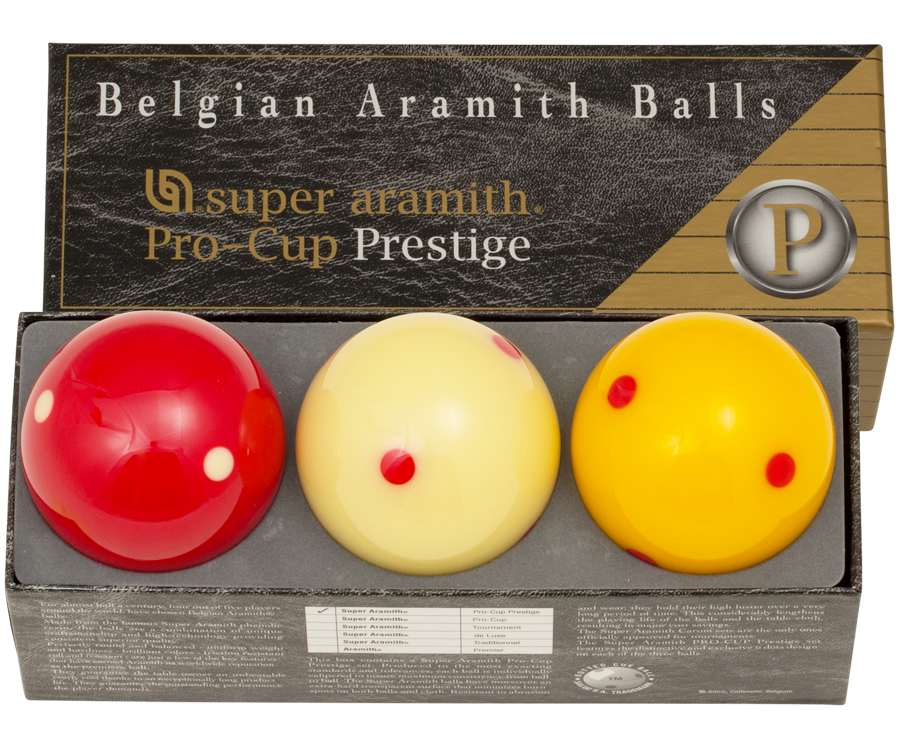 Super Aramith Pro Cup Pool Balls In Case 