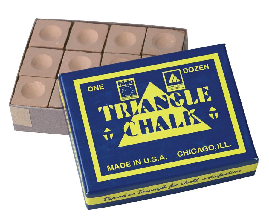 TRIANGLE PRO CHALK FOR THE SERIOUS PLAYER AVAILABLE IN VARIOUS QUANTITIES 