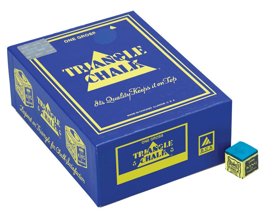 144 Cubes Blue Triangle Snooker Pool Billiards Cue Tournament Chalk 