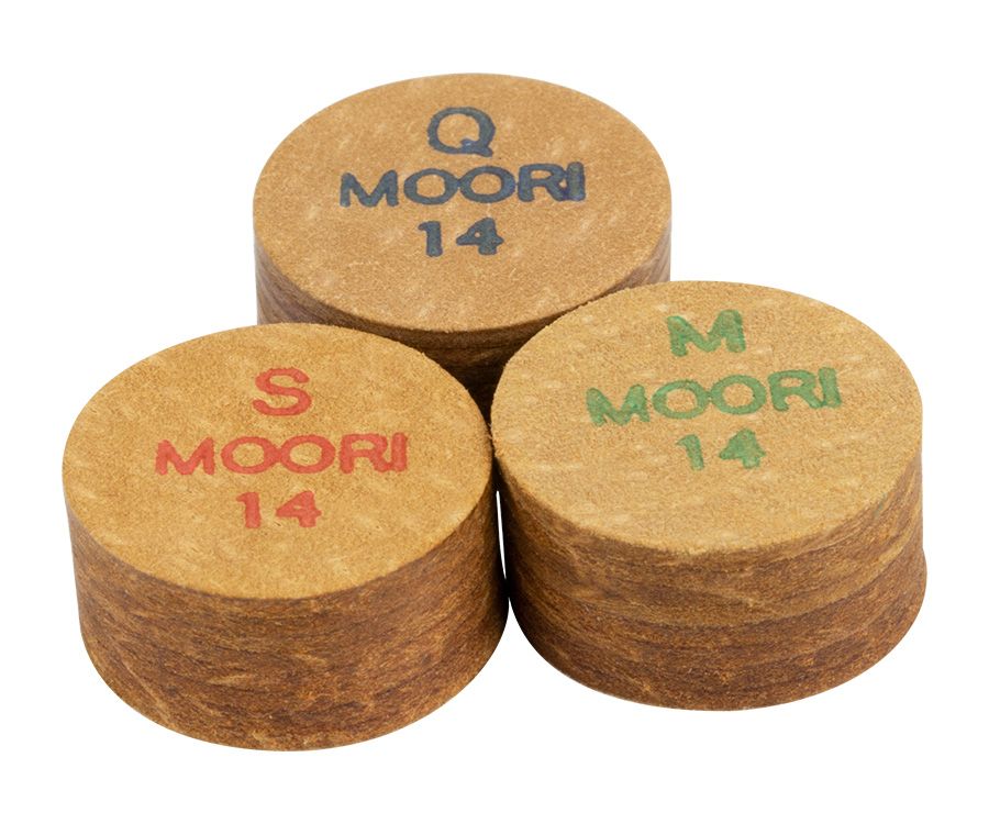 w 1 Tip Details about   Moori Soft Pool Cue Tips 14mm 