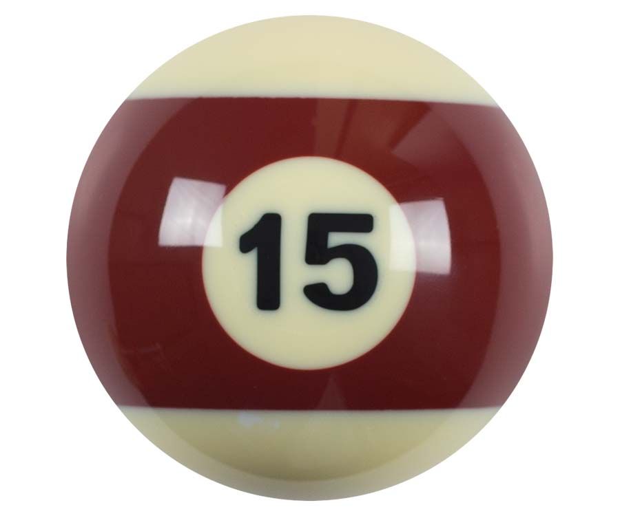 New 2 1/4" Number 15 Billiard Pool Ball Standard Individual Replacement 