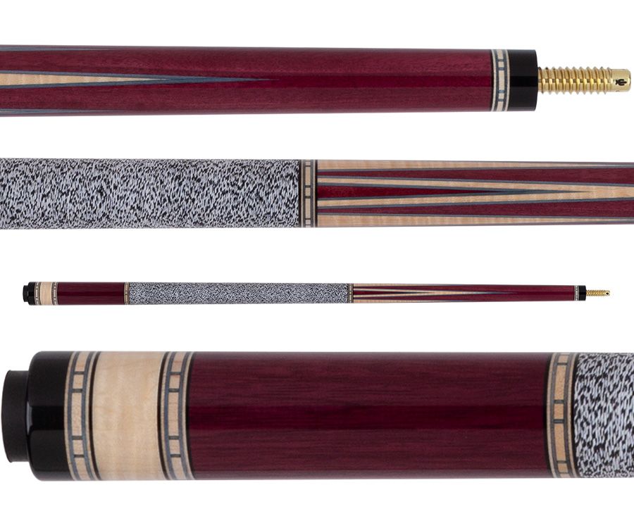 NEW SouthWest Custom Fiddleback and Amaranth (Purpleheart) 31122 Pool Cue
