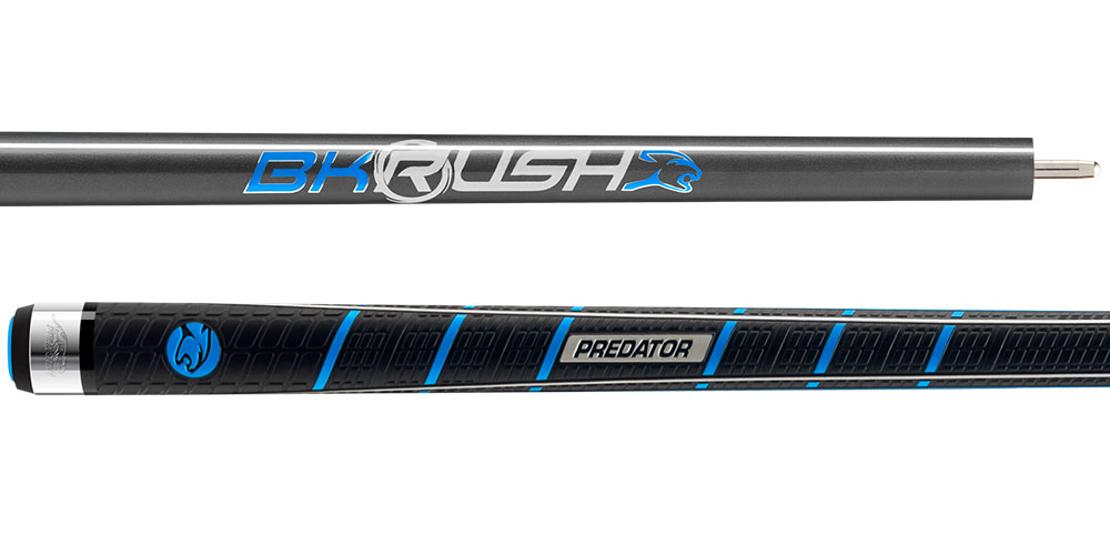 Predator BKRUSH Tempest Break Cue with Sport Wrap Grey Carbon Fiber